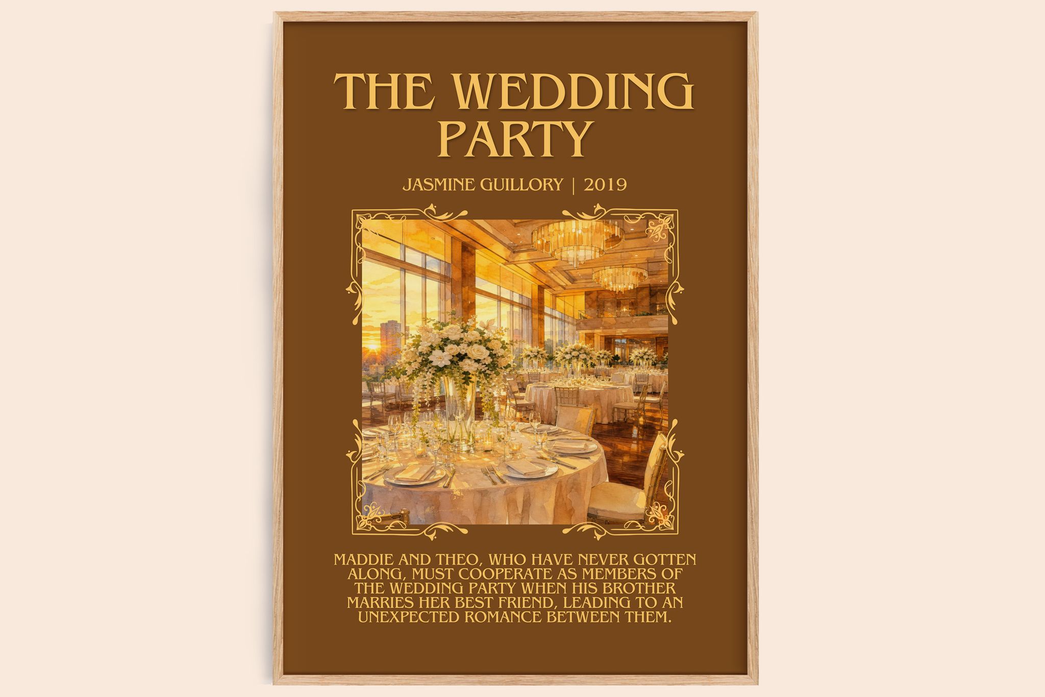 The Wedding Party Minimalist Book Poster by Jasmine Guillory