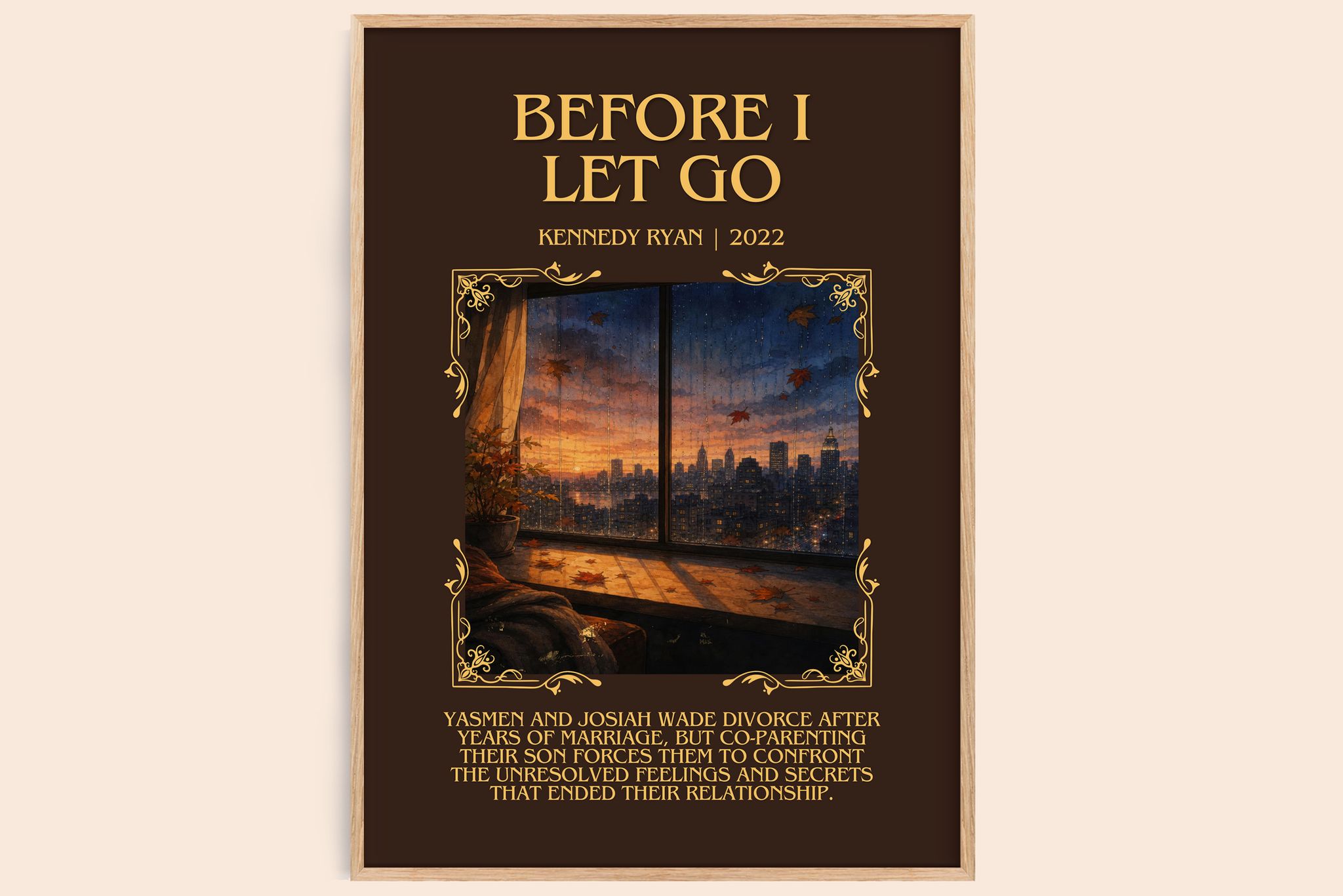 Before I Let Go Minimalist Book Poster by Kennedy Ryan