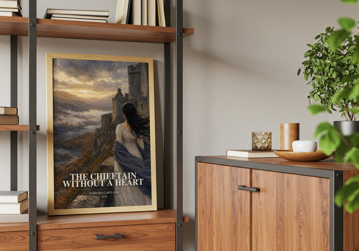The Chieftain Without A Heart book watercolour illustration paper finish options – matte satin gloss