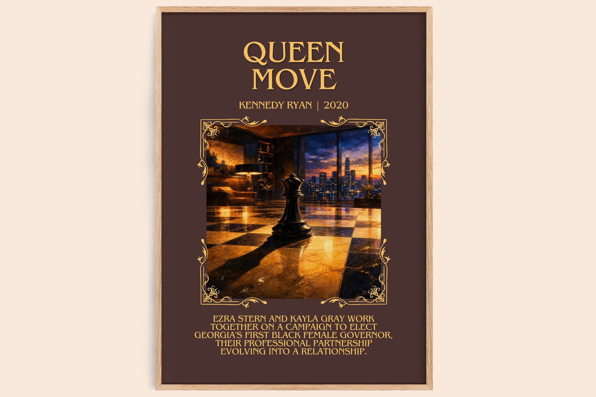 Queen Move Minimalist Book Poster by Kennedy Ryan