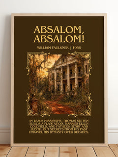 Absalom, Absalom! Minimalist Book Poster by William Faulkner – image 2