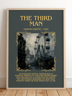 The Third Man Minimalist Book Poster by Graham Greene – image 2