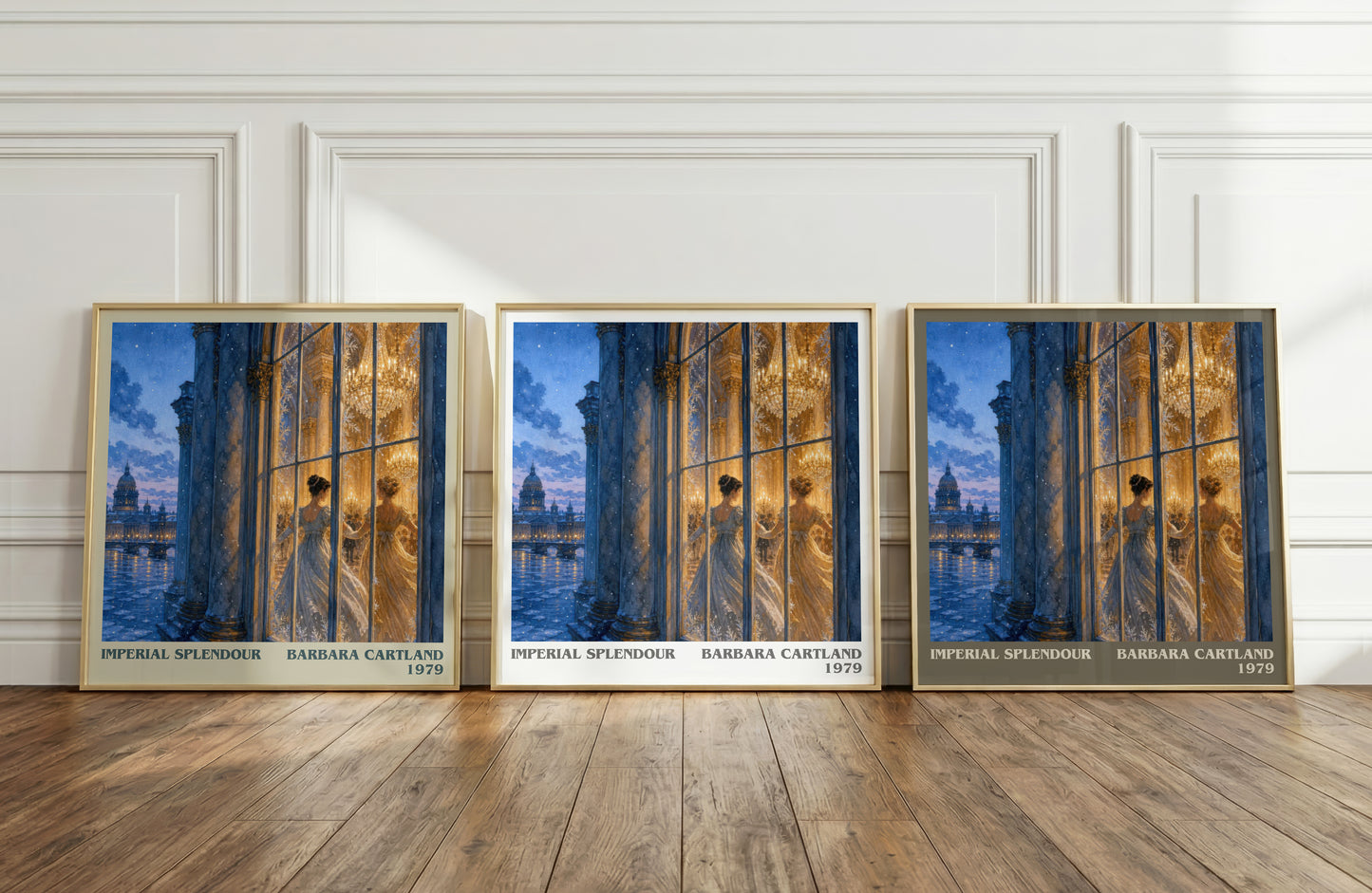 Imperial Splendour literary art print colour and style options – Barbara Cartland book art