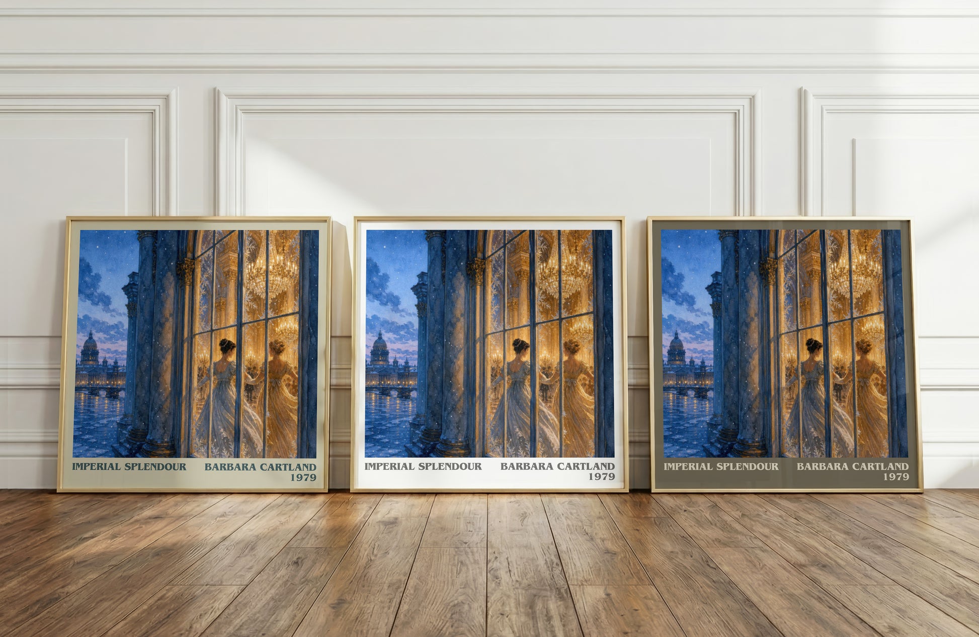 Imperial Splendour literary art print colour and style options – Barbara Cartland book art