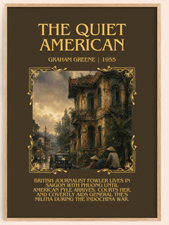 The Quiet American Minimalist Book Poster by Graham Greene – image 1