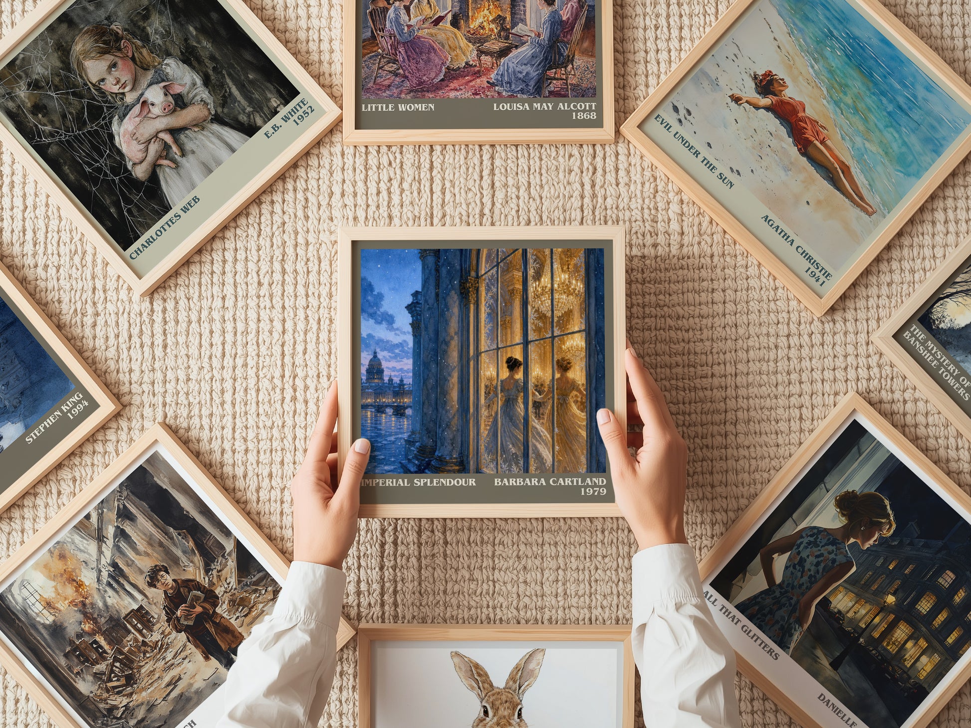 Imperial Splendour literary book poster framed on wall – romance wall art
