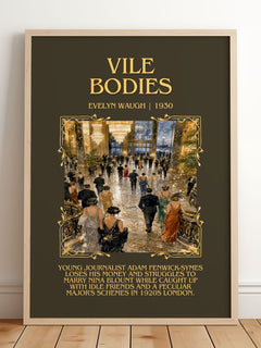 Vile Bodies Minimalist Book Poster by Evelyn Waugh – image 2