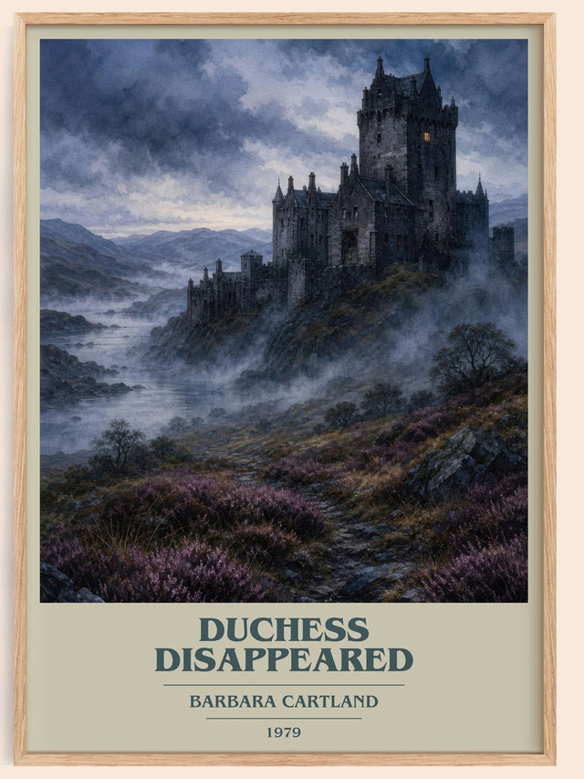 Duchess Disappeared Book Cover Poster by Barbara Cartland