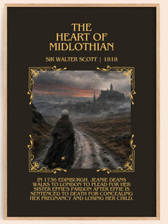 The Heart of Midlothian Minimalist Book Poster by Sir Walter Scott – image 1