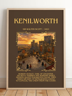 Kenilworth Minimalist Book Poster by Sir Walter Scott – image 2