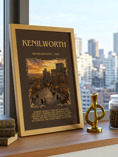 Kenilworth Minimalist Book Poster by Sir Walter Scott – image 3