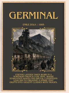 Germinal Minimalist Book Poster by Émile Zola – image 1