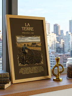 La Terre Minimalist Book Poster by Émile Zola – image 3