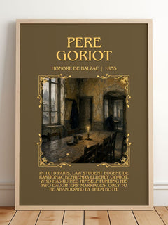 Père Goriot Minimalist Book Poster by Honoré de Balzac – image 2