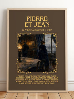 Pierre et Jean Minimalist Book Poster by Guy de Maupassant – image 2