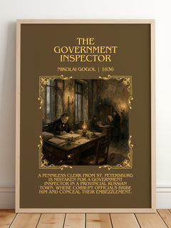 The Government Inspector Minimalist Book Poster by Nikolai Gogol – image 2
