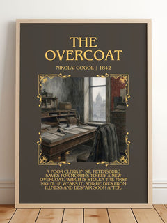 The Overcoat Minimalist Book Poster by Nikolai Gogol – image 2