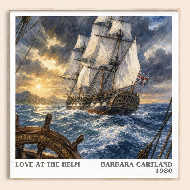 Love At The Helm Literary Art Print by Barbara Cartland