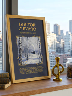 Doctor Zhivago Minimalist Book Poster by Boris Pasternak – image 3