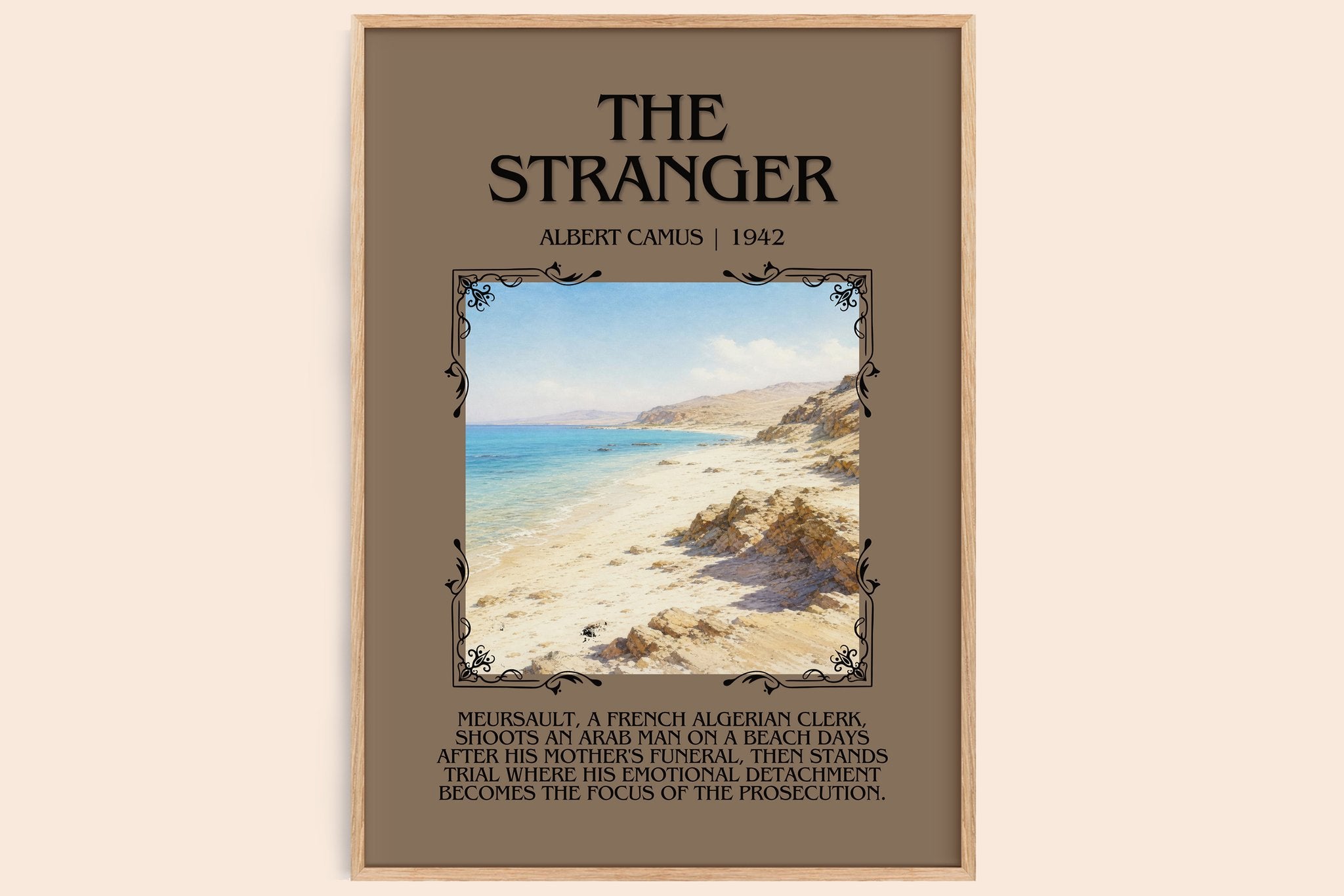The Stranger Minimalist Book Poster by Albert Camus