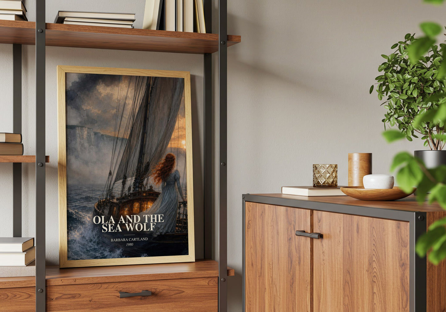 Ola And The Sea Wolf book watercolour illustration paper finish options – matte satin gloss