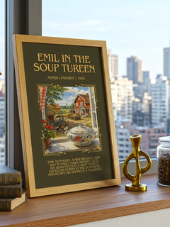Emil in the Soup Tureen Minimalist Book Poster by Astrid Lindgren – image 3