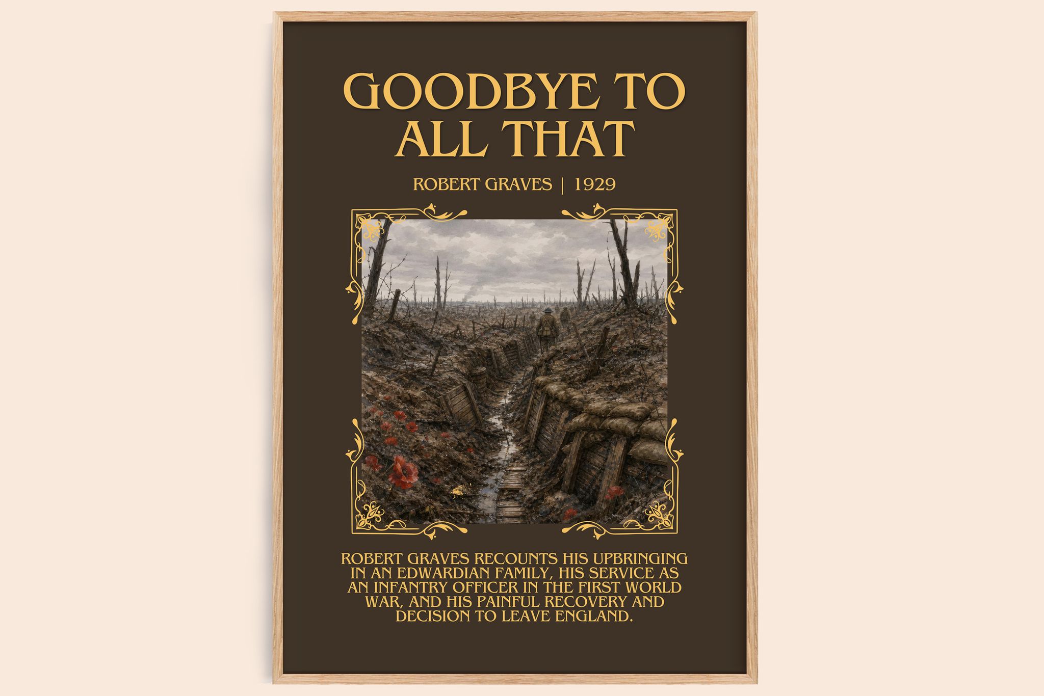 Goodbye to All That Minimalist Book Poster by Robert Graves