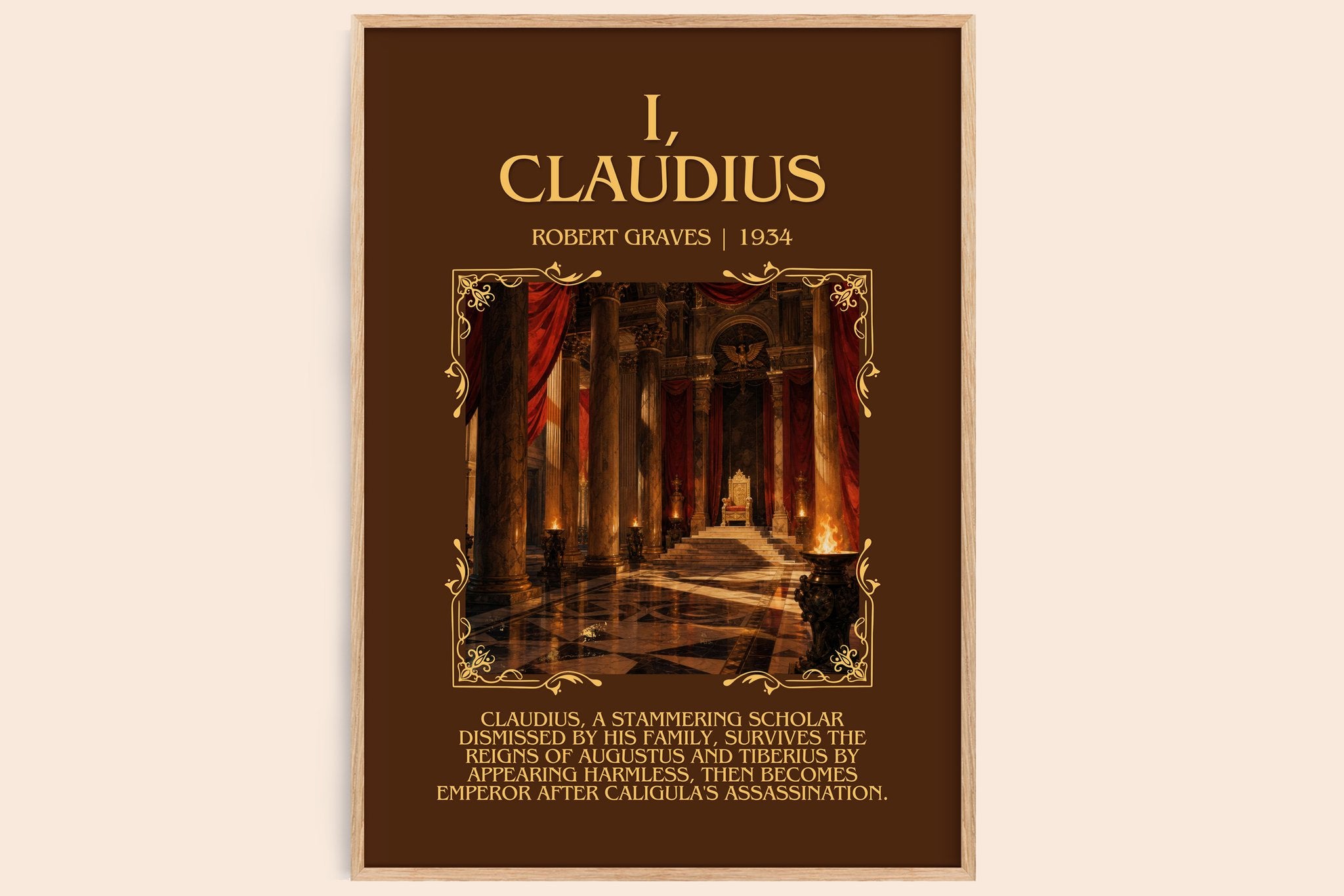 I, Claudius Minimalist Book Poster by Robert Graves