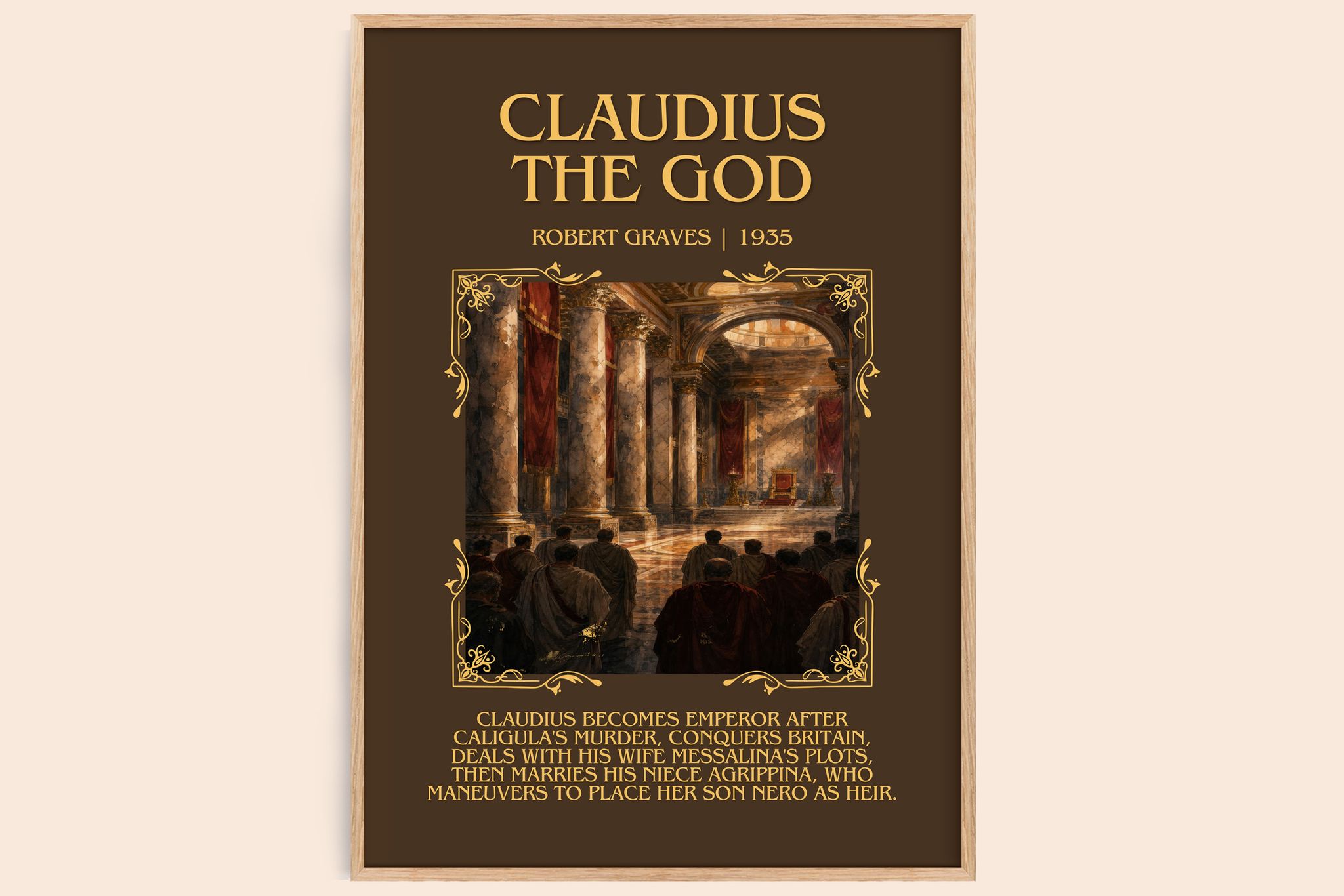 Claudius the God Minimalist Book Poster by Robert Graves