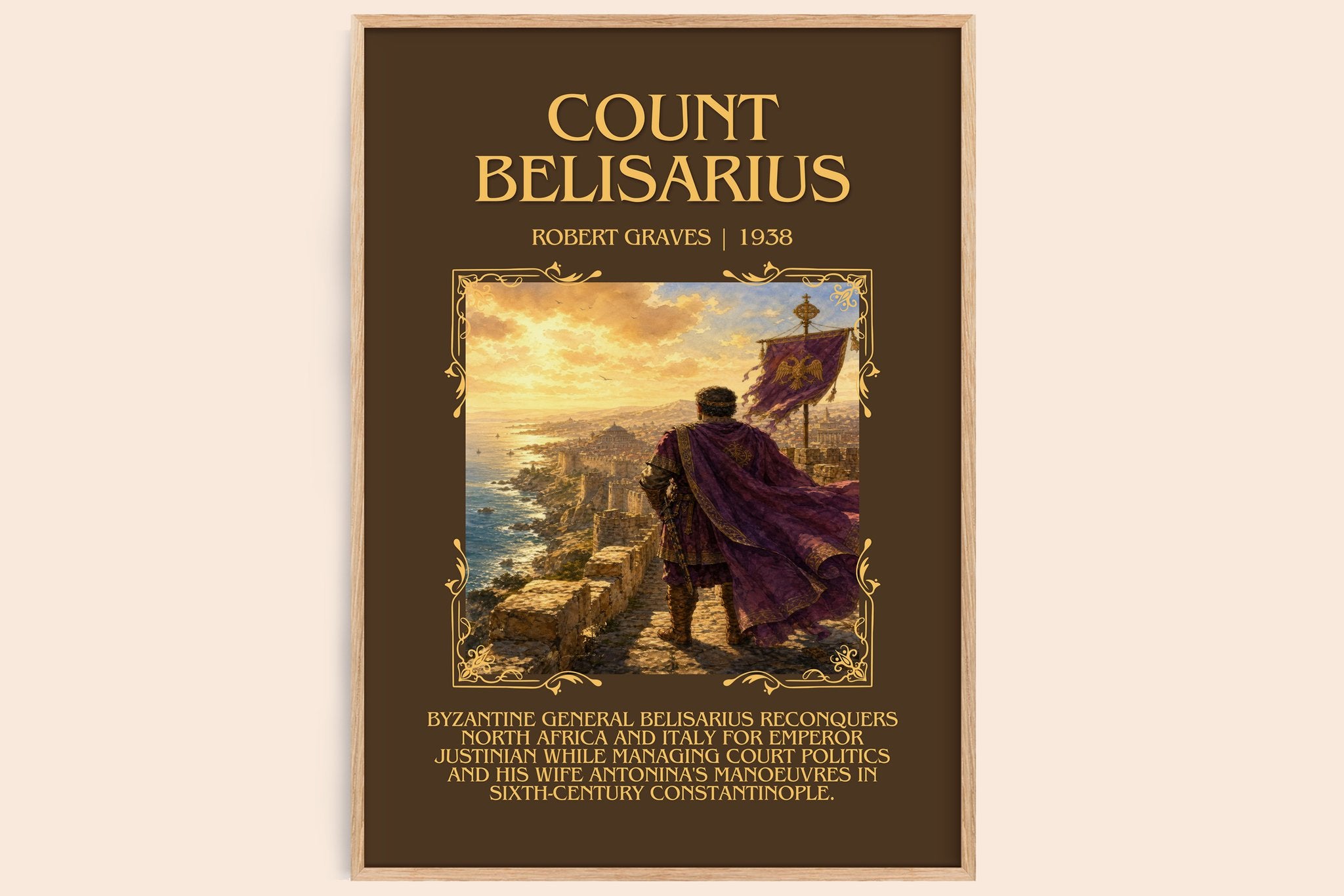 Count Belisarius Minimalist Book Poster by Robert Graves