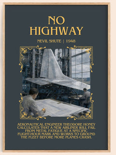 No Highway Minimalist Book Poster by Nevil Shute – image 1