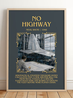 No Highway Minimalist Book Poster by Nevil Shute – image 2