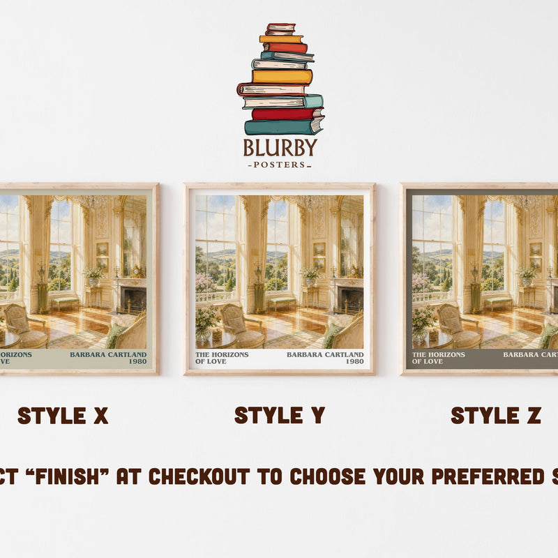 The Horizons Of Love literary print in frame leaning in hallway – romance wall art