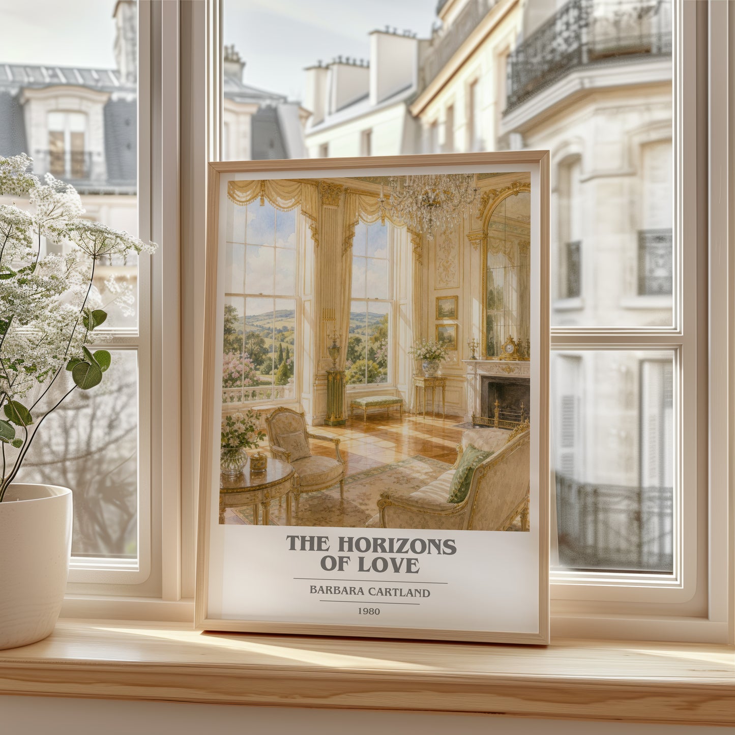 The Horizons Of Love book cover poster colour and style options – Barbara Cartland book art