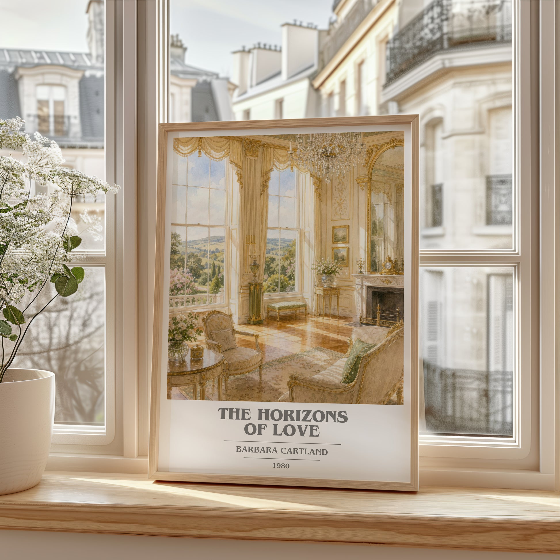 The Horizons Of Love book cover poster colour and style options – Barbara Cartland book art