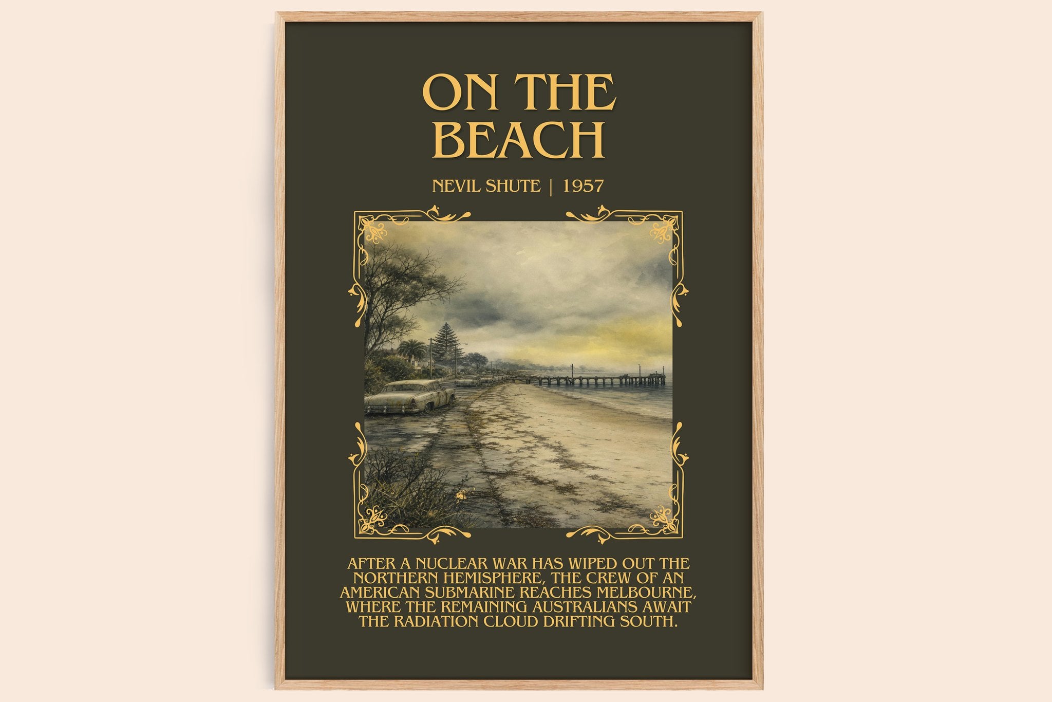 On the Beach Minimalist Book Poster by Nevil Shute
