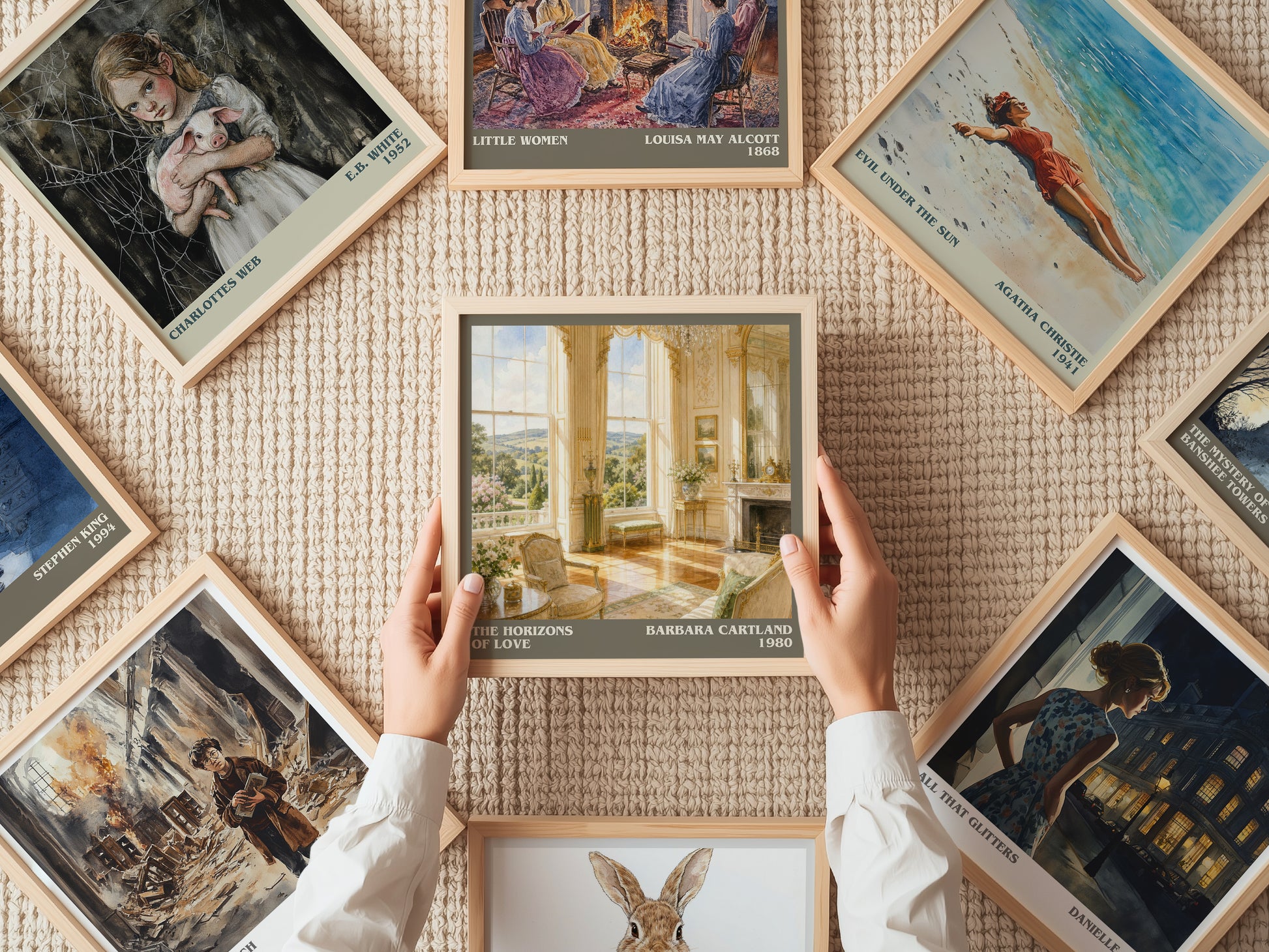 The Horizons Of Love literary book poster framed on wall – romance wall art
