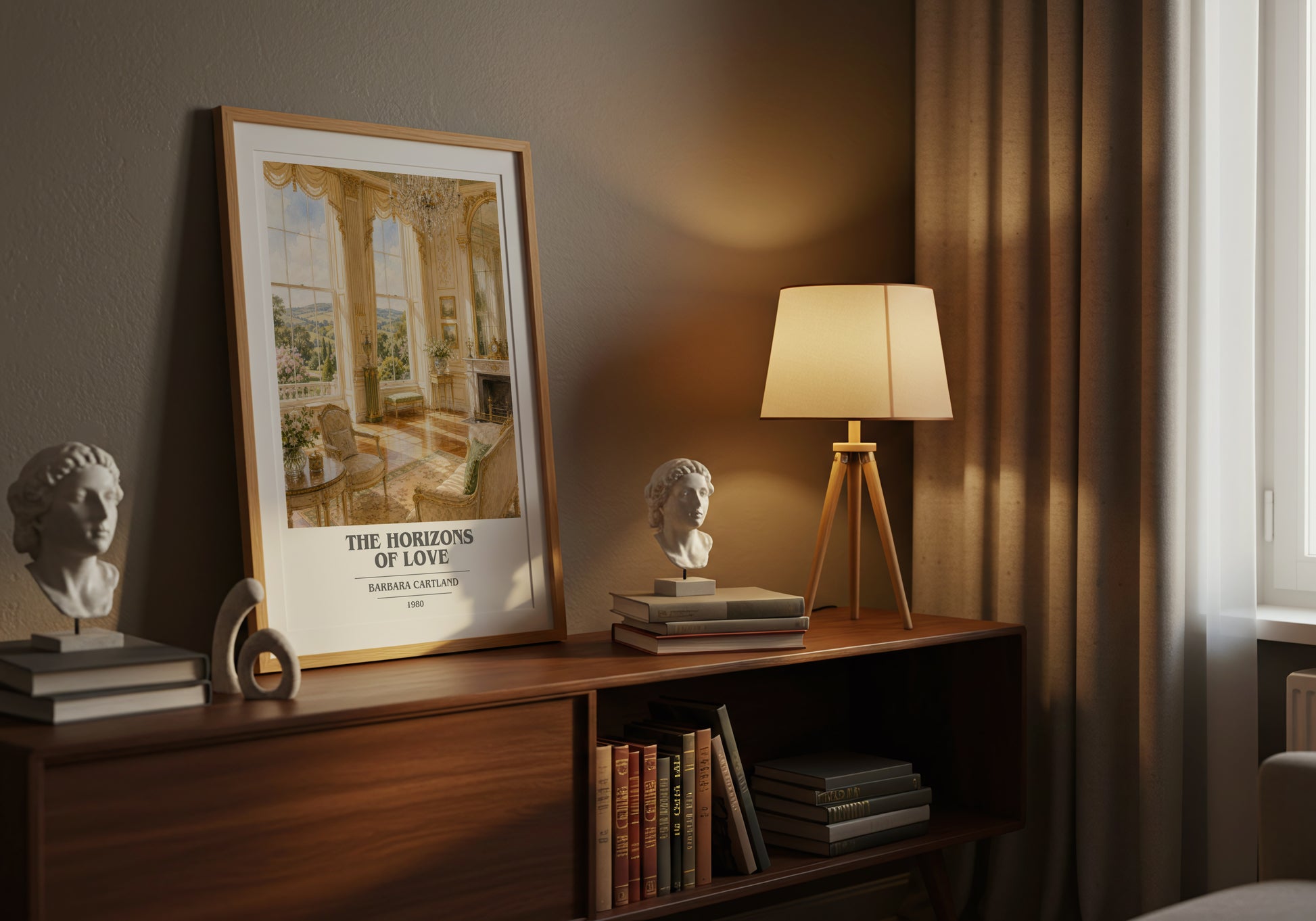 The Horizons Of Love book cover book poster framed on wall – romance wall art