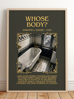 Whose Body? Minimalist Book Poster by Dorothy L. Sayers – image 2