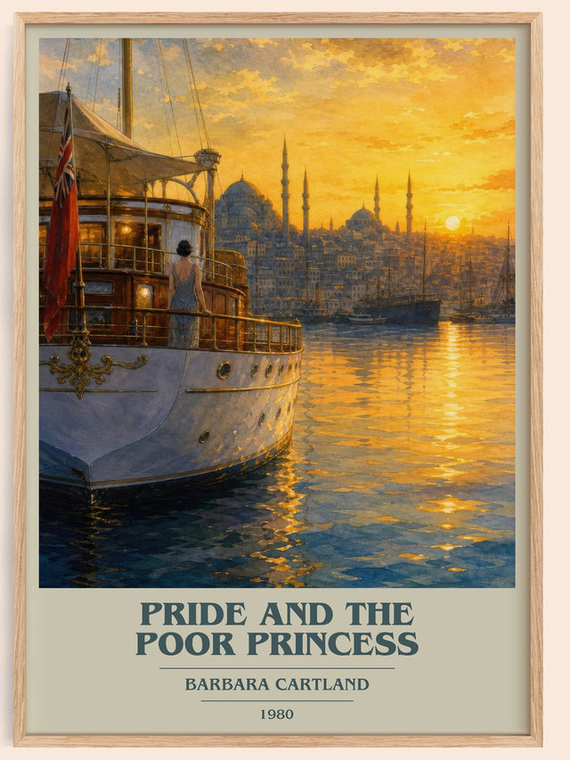 Pride And The Poor Princess Book Cover Poster by Barbara Cartland