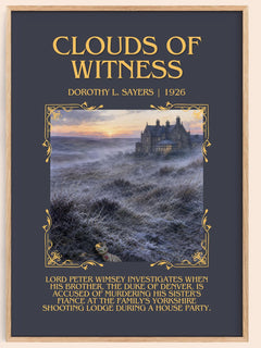 Clouds of Witness Minimalist Book Poster by Dorothy L. Sayers – image 1