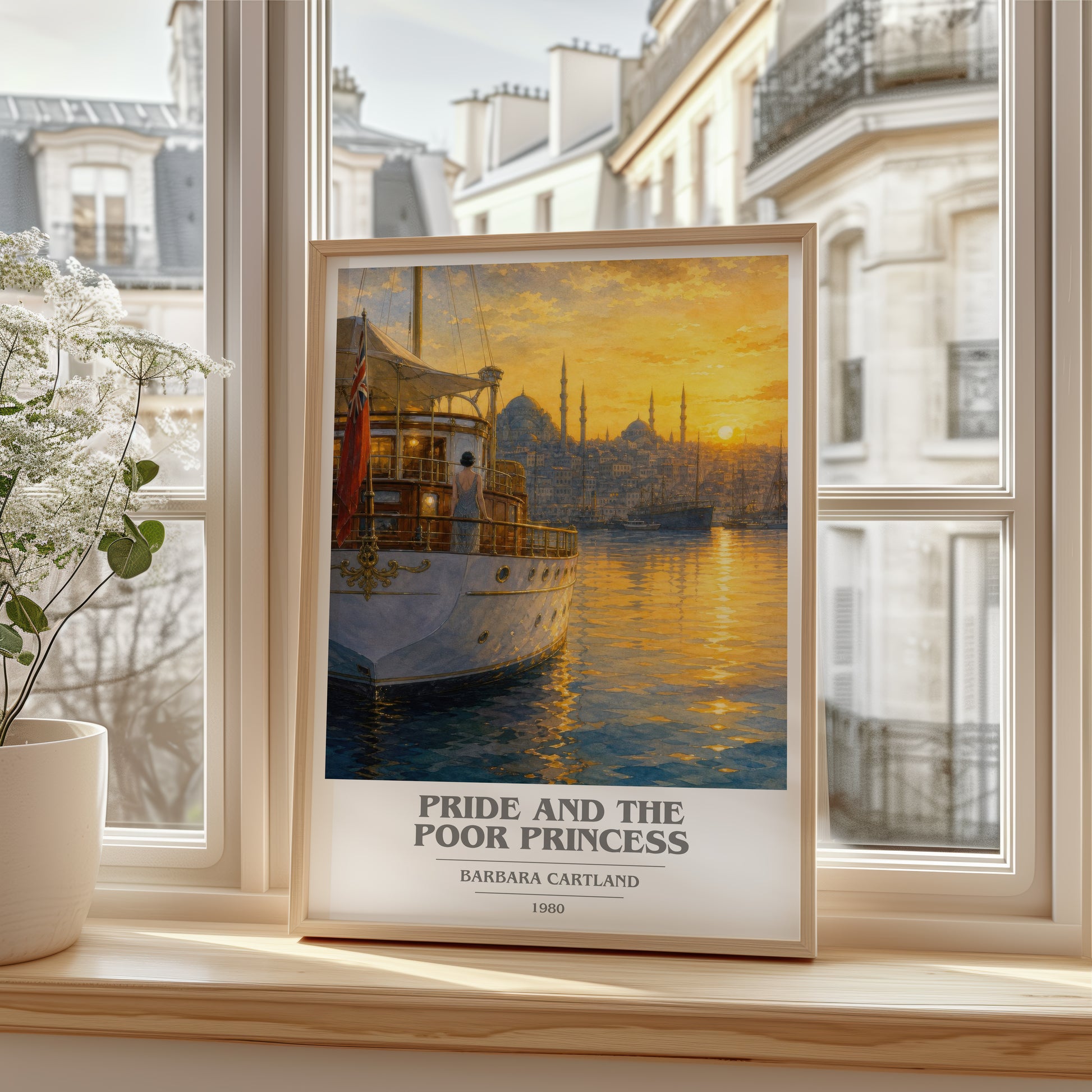 Pride And The Poor Princess book cover poster colour and style options – Barbara Cartland book art