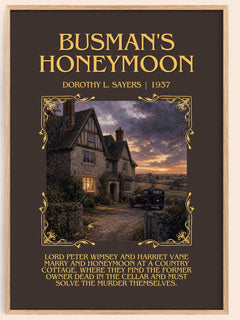 Busman's Honeymoon Minimalist Book Poster by Dorothy L. Sayers – image 1