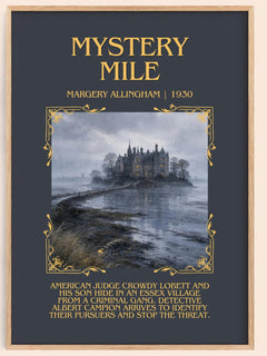 Mystery Mile Minimalist Book Poster by Margery Allingham – image 1