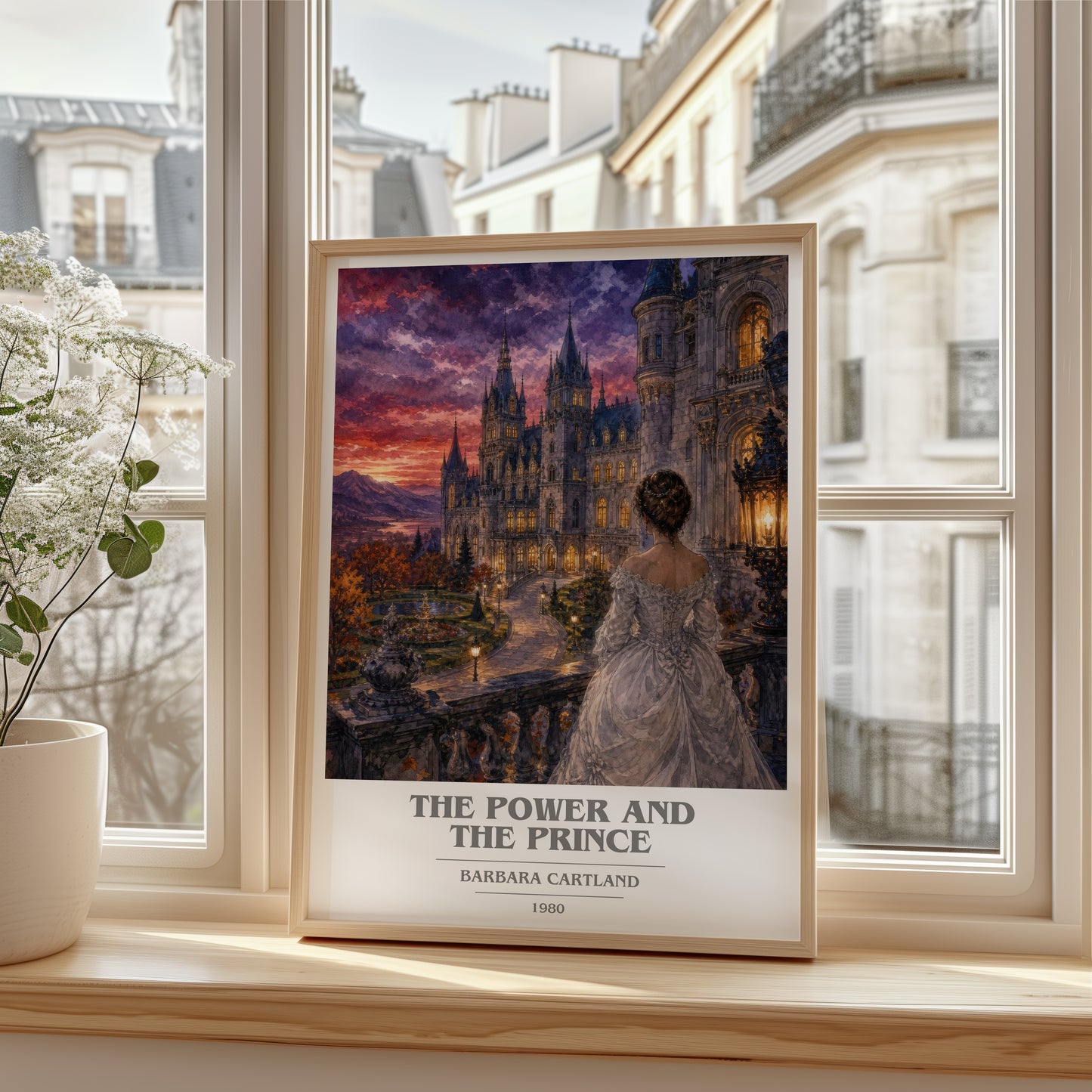 The Power And The Prince book cover poster colour and style options – Barbara Cartland book art