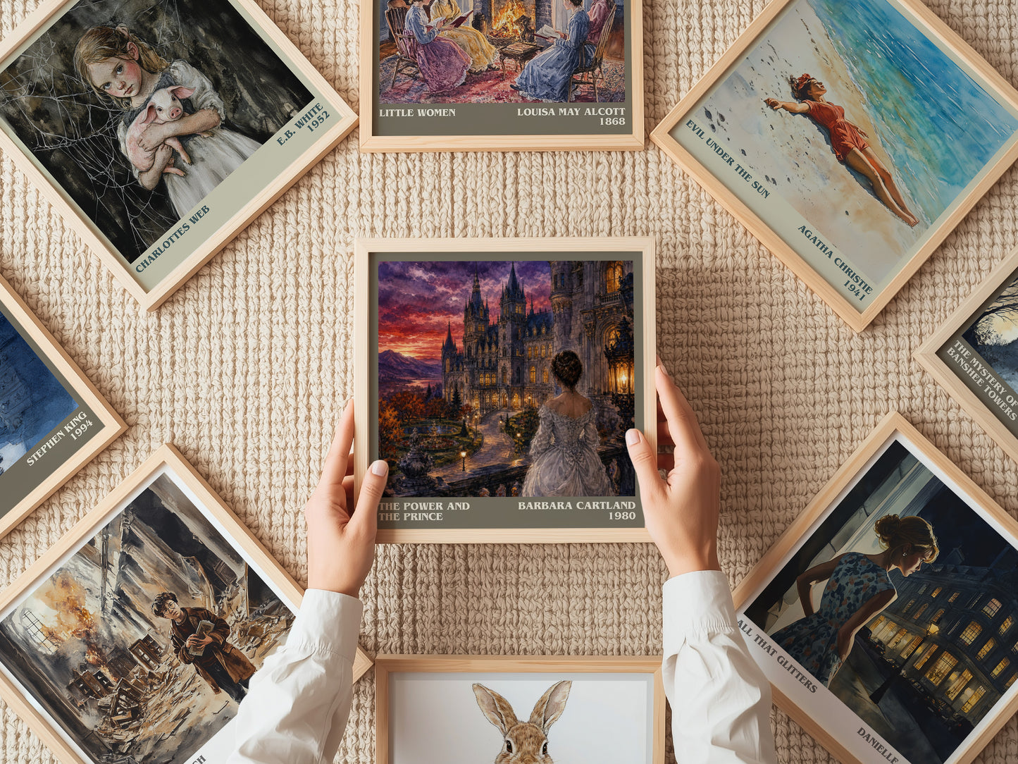 The Power And The Prince literary book poster framed on wall – romance wall art
