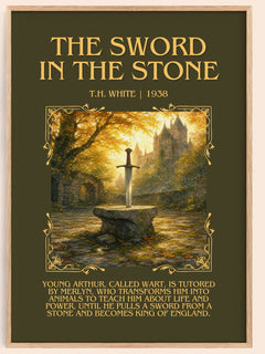 The Sword in the Stone Minimalist Book Poster by T.H. White – image 1