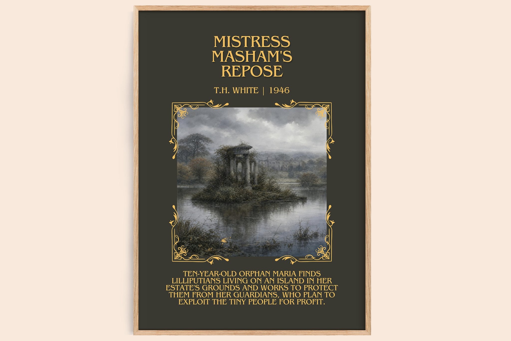Mistress Masham's Repose Minimalist Book Poster by T.H. White