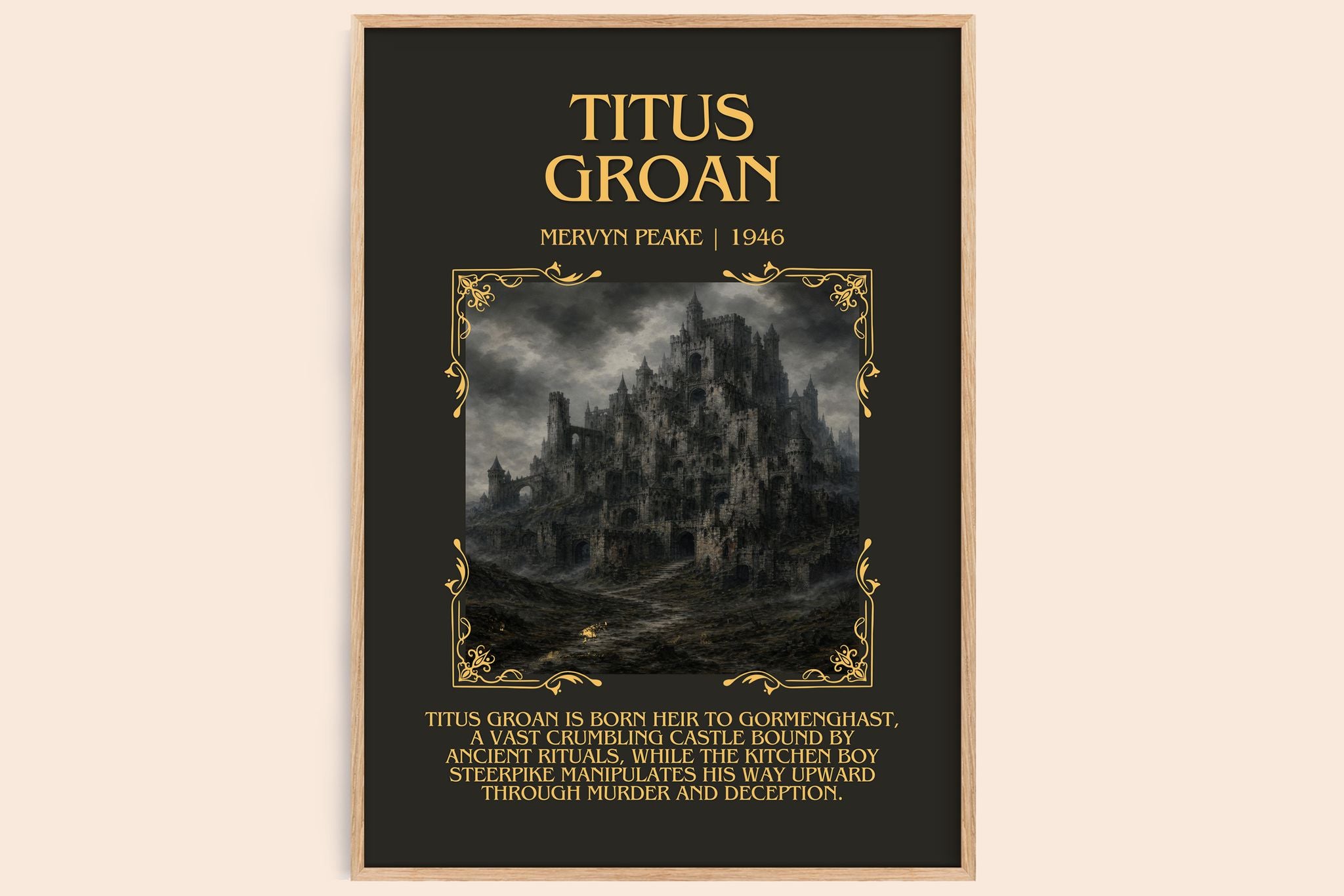 Titus Groan Minimalist Book Poster by Mervyn Peake