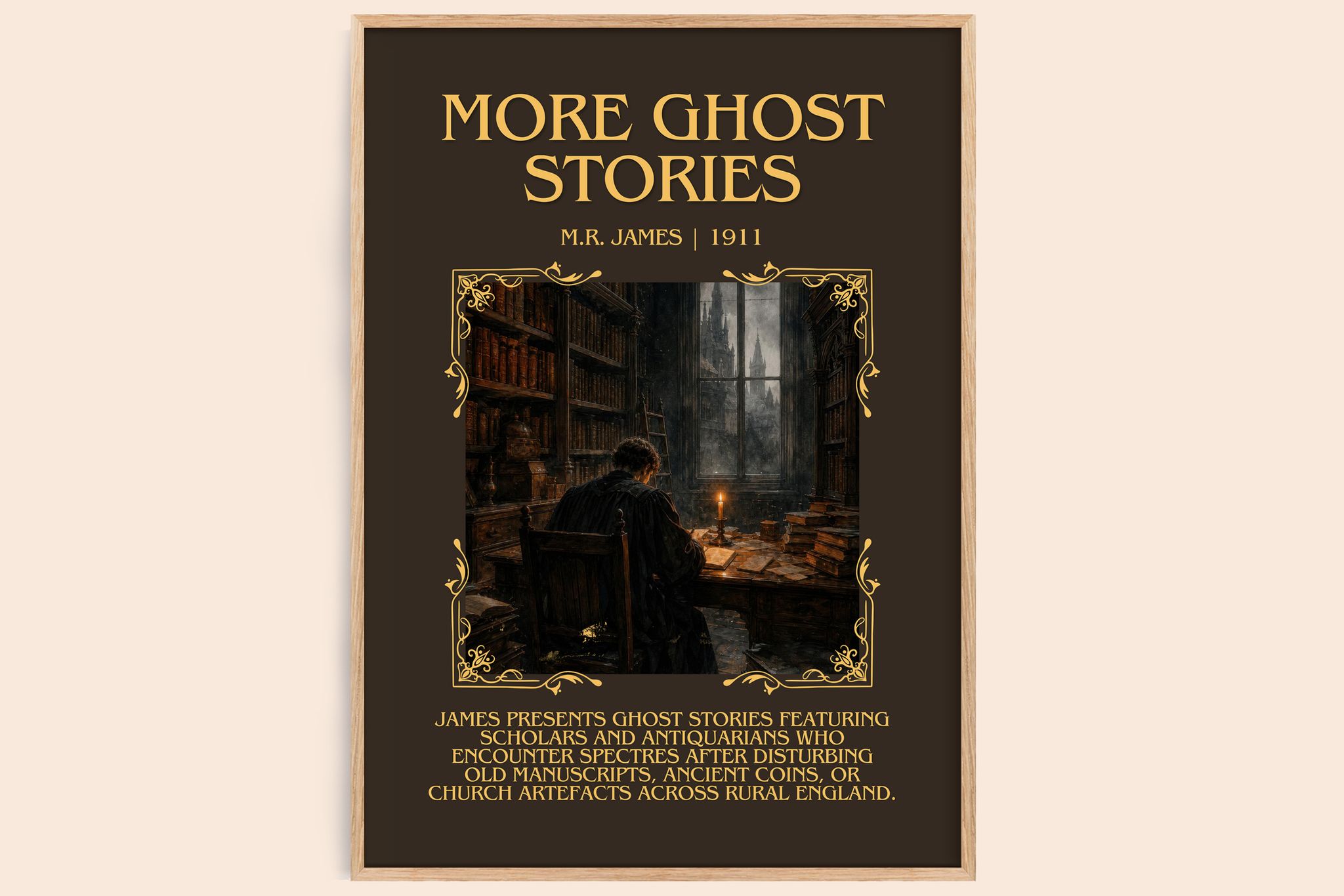 More Ghost Stories Minimalist Book Poster by M.R. James